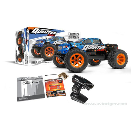 RC-Geländewagen - QUANTUM MT 1/10 4X4 FLUX BLEU - FLASH RC