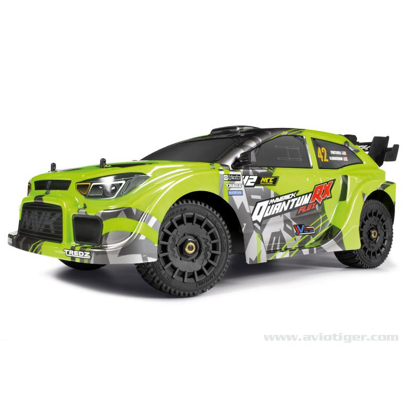 Coche RC todo terreno - QUANTUM RX VERT FLUO - FLASH RC