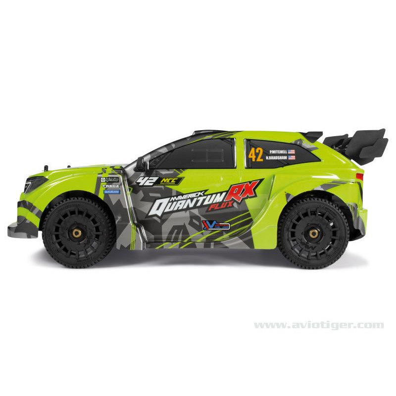All-terrain RC car - QUANTUM RX VERT FLUO - FLASH RC