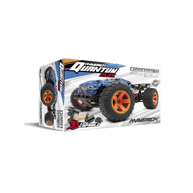 QUANTUM XT 1/10 4X4 FLUX BLEU - FLASH RC