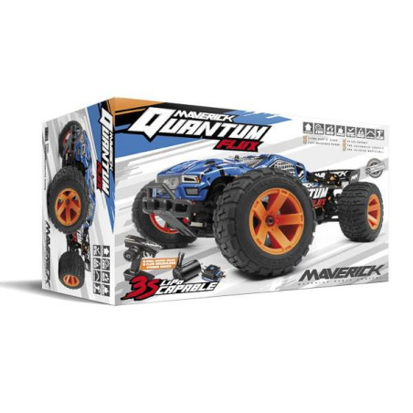 QUANTUM XT 1/10 4X4 FLUX BLEU - FLASH RC