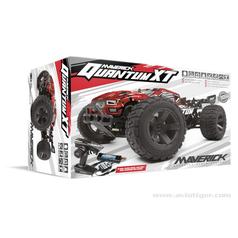 Coche RC todo terreno - Quantum XT Rojo - FLASH RC
