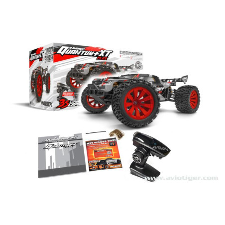 QUANTUM+ XT FLUX 4X4 1/10 ARGENT ROUGE - FLASH RC