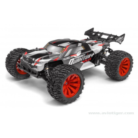 QUANTUM+ XT FLUX 4X4 1/10 ARGENT ROUGE - FLASH RC