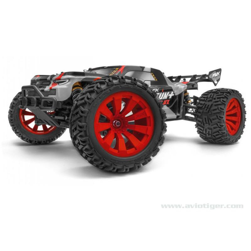 Auto RC fuoristrada - QUANTUM+ XT FLUX 4X4 1/10 ARGENT ROUGE - FLASH RC