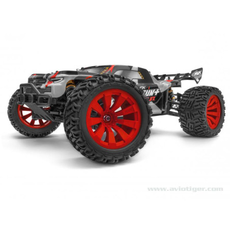 All-terrain RC car - QUANTUM+ XT FLUX 4X4 1/10 ARGENT ROUGE - FLASH RC