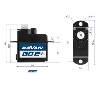 Servos - GO-02 Plus servo digital 2,25g - FLASH RC 2