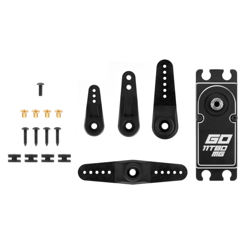 Servo - GO-11T80MG (0.03s/60°, 18kg.cm) - FLASH RC