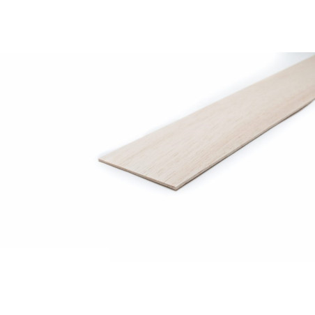 Planche balsa 20/10 (ep. 2.00mm) 10x100cm AERONAUT - FLASH RC