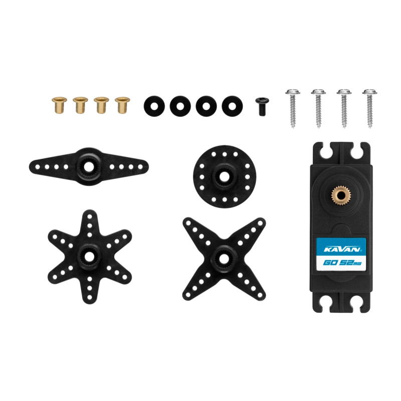 Servo - GO-52MG (0,21s/60°, 7,5kg.cm) - FLASH RC