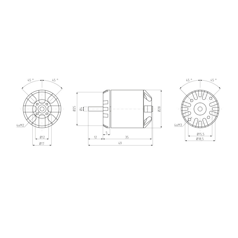 Outrunner - KAVAN Brushless motor C2836-915 - FLASH RC