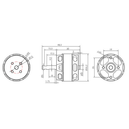 Outrunner - KAVAN Brushless Motor PRO 3530-1500 - FLASH RC