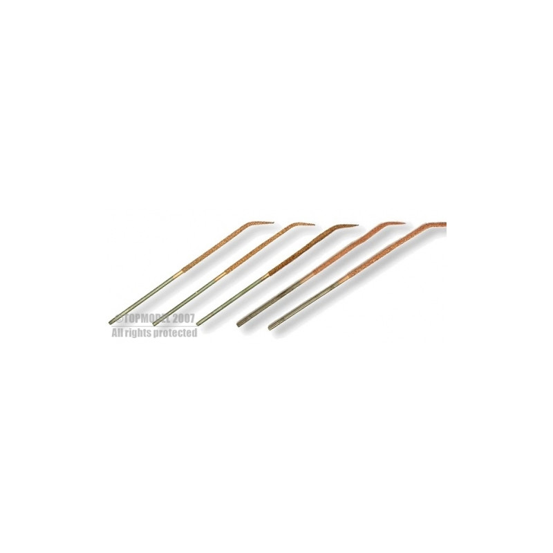 5 LIMES RIFFLOIRS 140 x Ø3mm - FLASH RC