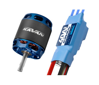Conjuntos de propulsión - KAVAN PRO 2626-2500 + KAVAN PRO-40SB - FLASH RC