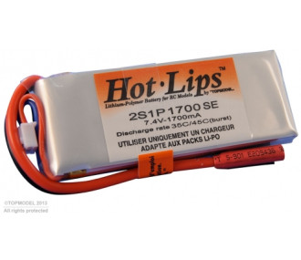 Batterie per propulsione aeronautica RC - PACK LiPo HOT LIPS 7,4V 1700mAh 2S1P XT60 - FLASH RC