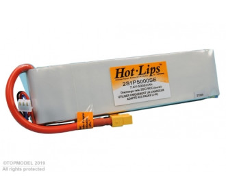 Batterie per propulsione aeronautica RC - PACK LiPo HOT LIPS 7,4V 5000mAh 2S1P XT60 - FLASH RC