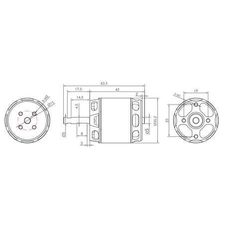 Sets de propulsion - KAVAN PRO 3542-1150 + KAVAN PRO-80SB - FLAH RC