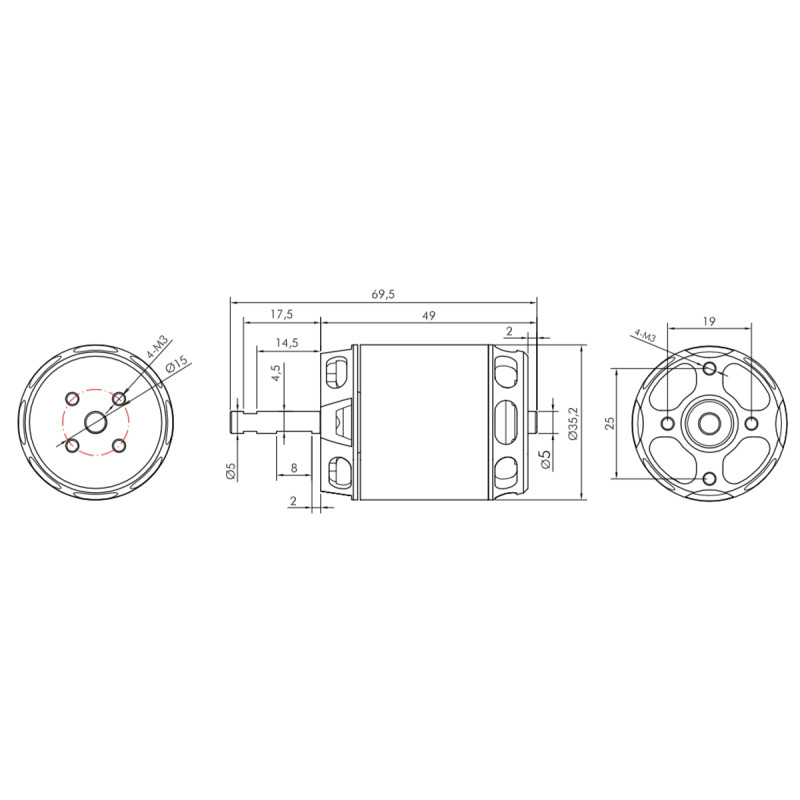 Sets de propulsion - KAVAN PRO 3548-900 + KAVAN PRO-60SB - FLASH RC