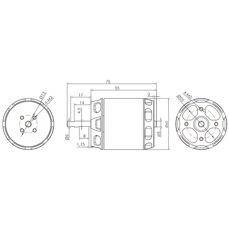 Sets de propulsion - KAVAN PRO 4355-700 + KAVAN PRO-120SB - FLASH RC