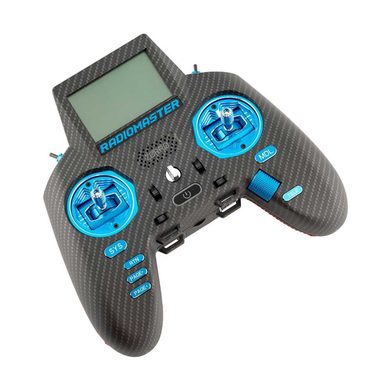 Fernsteuerungen - RadioMaster Zorro Max Blau 4in1 16 Kanäle - FLASH RC