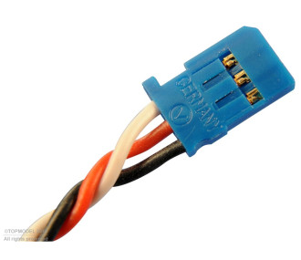 Cables servos - CONNECTEUR SERVO FUTABA avec fil 30cm - FLASH RC