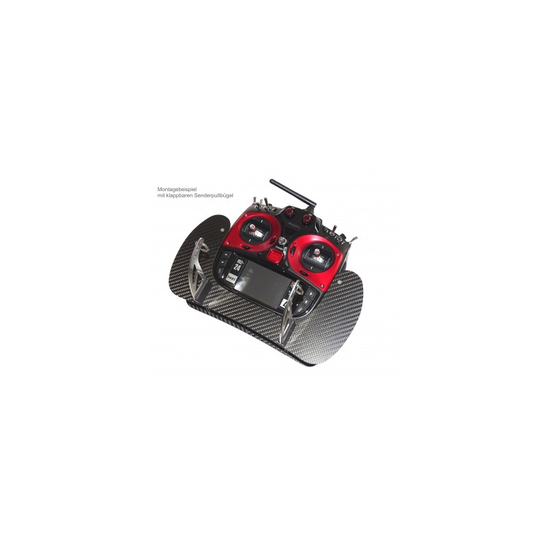 Pupitre AHLtech Carbone pour émetteur Graupner MZ18 & MZ24 - FLASH RC