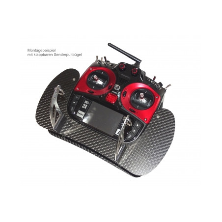 Pupitre AHLtech Carbone pour émetteur Graupner MZ18 & MZ24 - FLASH RC