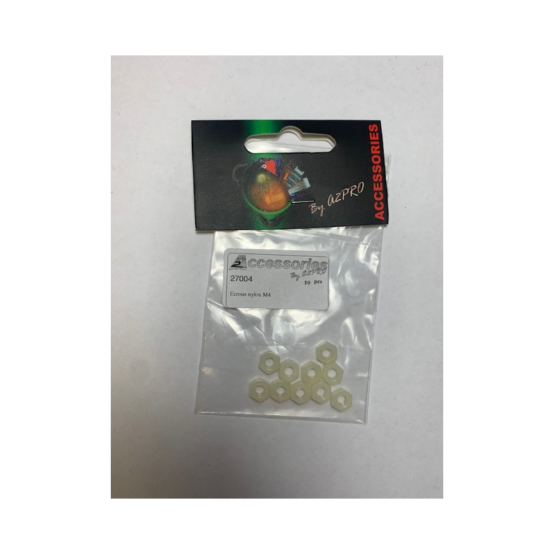 ECROU NYLON M4 10pcs - FLASH RC