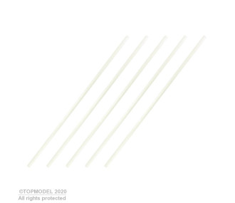 5 BROSSES FIBRE 2mm DE RECHANGE - FLASH RC