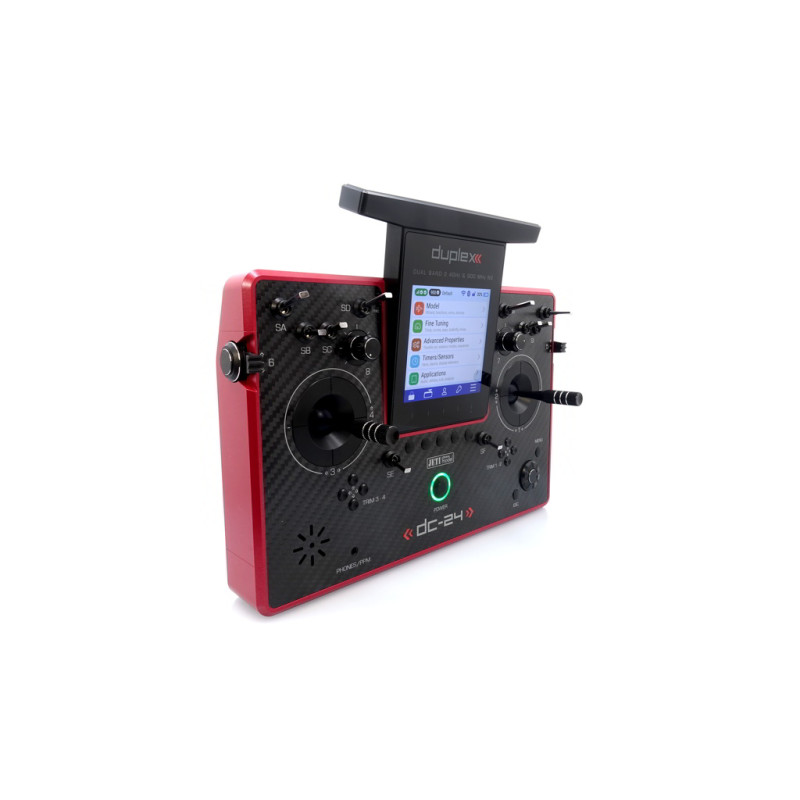 Jeti DC24 II Carbone Ruby  anodisé  2.4Ghz Duplex - FLASH RC