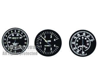 SET DINSTRUMENTS CHASSEURS ANGLAIS 39-4 - FLASH RC