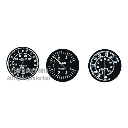 SET DINSTRUMENTS CHASSEURS ANGLAIS 39-4 - FLASH RC