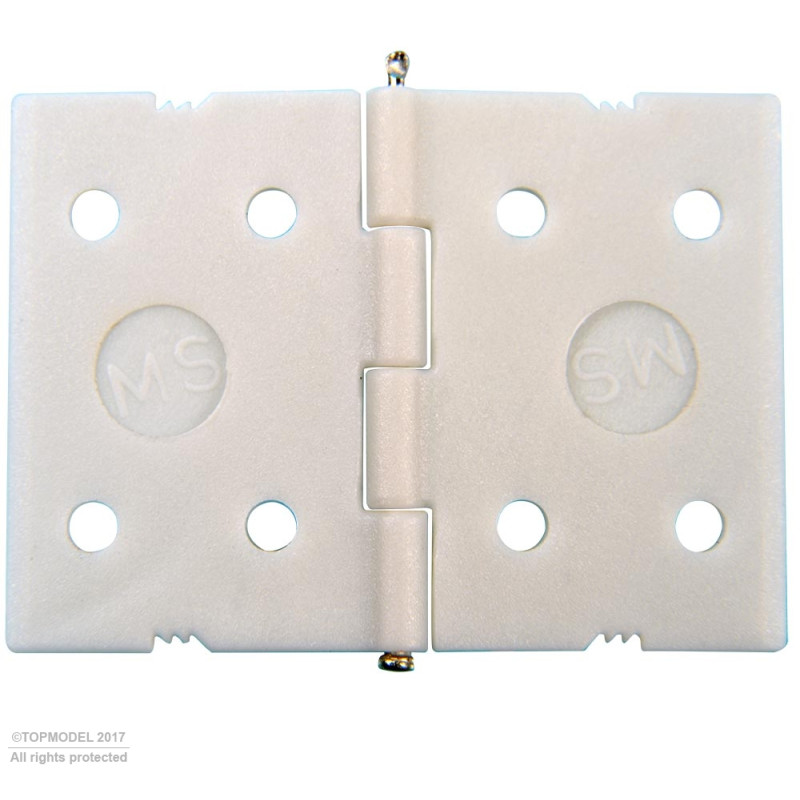 Bisagras - CHARNIERE PLATE GRANDE 25mm 10pcs - FLASH RC