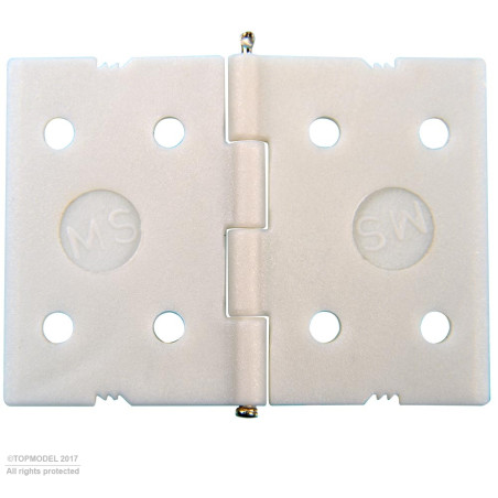 CHARNIERE PLATE GRANDE 25mm 10pcs - FLASH RC