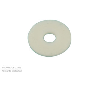 Washers - WHITE PTFE WASHER KUZA 12pcs - FLASH RC