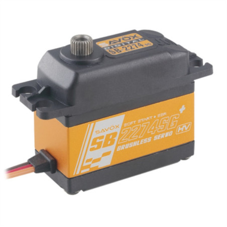 Servo numérique standard Savox SB-2274SG+ Brushless (69g, 25kg.cm, 0.08s/60°) - FLASH RC