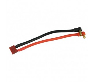 Cables for batteries, motors, etc... - Corner connection cable Ø4,0mm 12cm - socket in female - FLASH RC