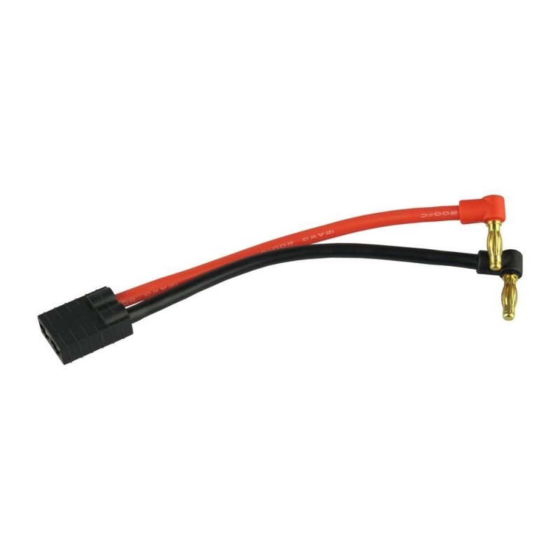 Cables para baterías, motores, etc... - Cable de conexión de esquina Ø4,0mm 12cm - Toma Traxxas - FLASH RC