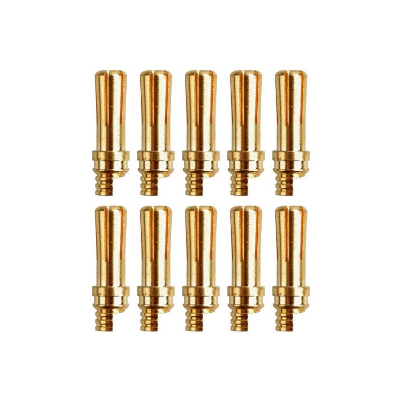 Presa GOLD 2/2.3/3/3.5/4/5/5.5/6/8 - Presa GOLD PK 5mm maschio (10 pz) - Modello Yuki - FLASH RC