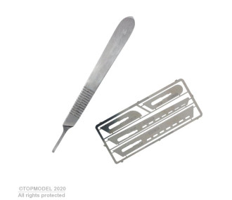 SET LAMES SCIE (0,12mm) AVEC POIGNEE SCA - FLASH RC