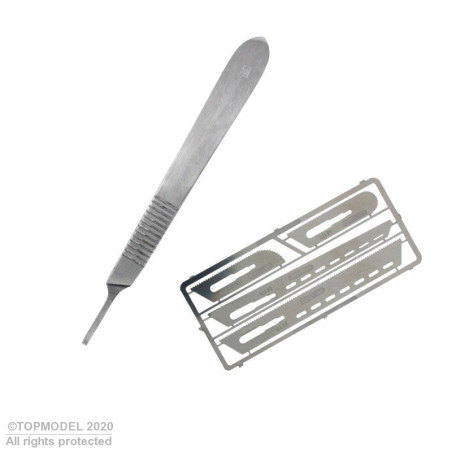 SET LAMES SCIE (0,12mm) AVEC POIGNEE SCA - FLASH RC