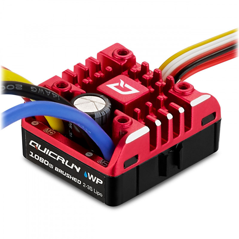 Regolatore di velocità per auto RC spazzolate - Hobbywing Quicrun WP1080 G2 Crawler carbon speed controller - FLASH RC