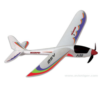 Motovelero RC - PLANEUR A50 3V 2.4G MODE 1 - FLASH RC