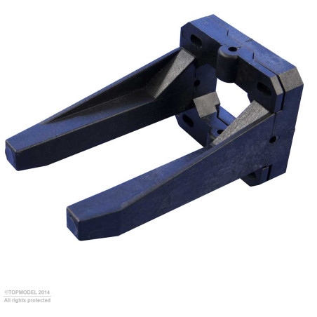 Distanciadores y soporte motor - BATI MOTEUR AJUSTABLE TAILLE 60-120 - FLASH RC