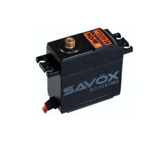 Servo - Savox SC-0251MG+ standard digital servo (61g, 16kg.cm, 0.18s/60°) - FLASH RC