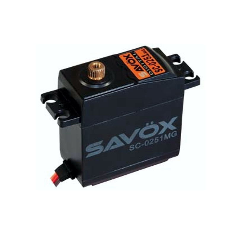 Servo - Digitales Standard-Servo Savox SC-0251MG+ (61g, 16kg.cm, 0.18s/60°) - FLASH RC