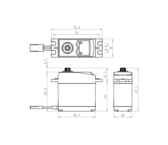 Servo - Savox SC-0251MG+ standard digital servo (61g, 16kg.cm, 0.18s/60°) - FLASH RC 2