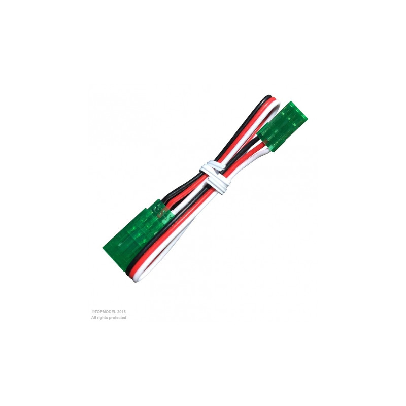 RALLONGE SERVO JR/FUT 70cm VERTE - FLASH RC