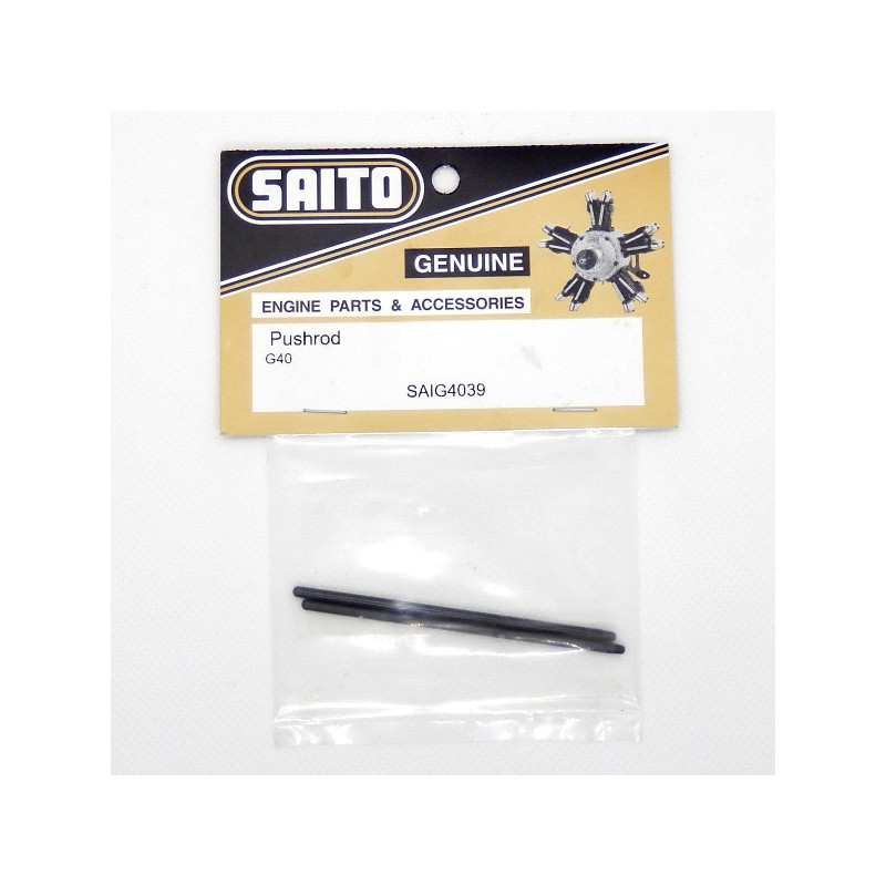 SAITO FG-40 SAIG4039 Jeu de tiges de culbuteurs Pushrods - FlashRC
