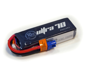 Batterie Dualsky Ultra-L, lipo 6S 22.2V 900mAh 120C prise XT-60 - FLASH RC